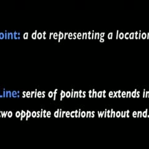 Points Lines &amp; Planes