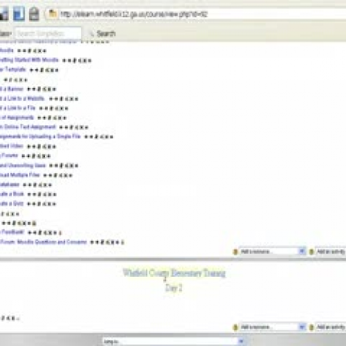 Creating a Database in Moodle Part 1