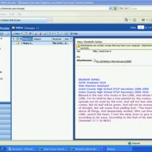 Adding Outlook (EMAIL) Folders