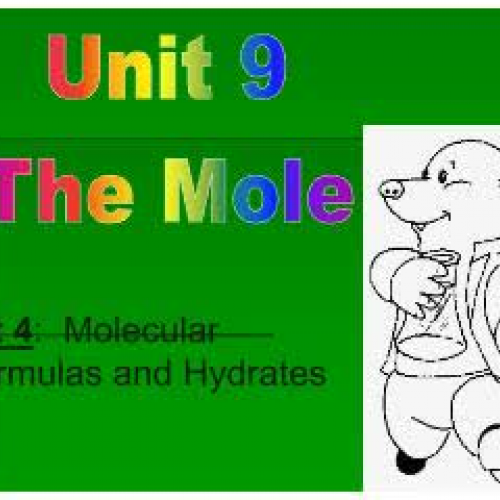 EHS Chem Unit 9 part 4 molecular formulas
