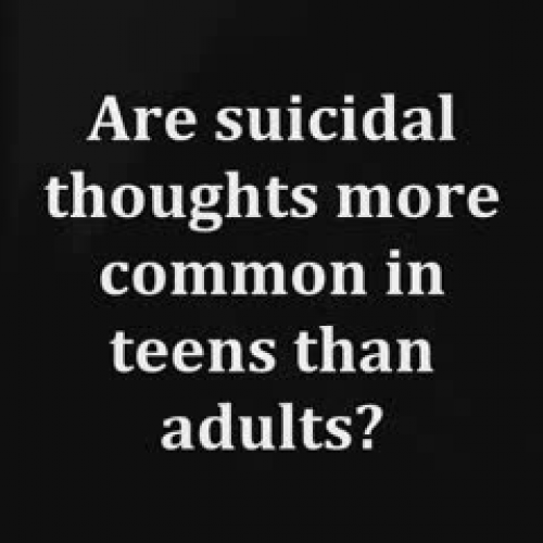 Are teens have more suicidal thoughts than ad