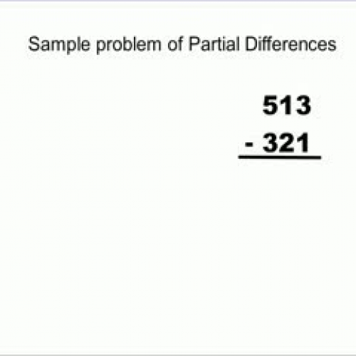 Sample Problem of Partial Differences