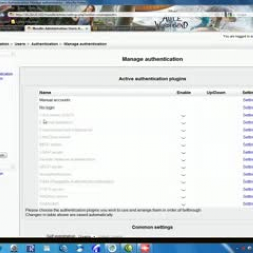 Authentication Moodlerooms