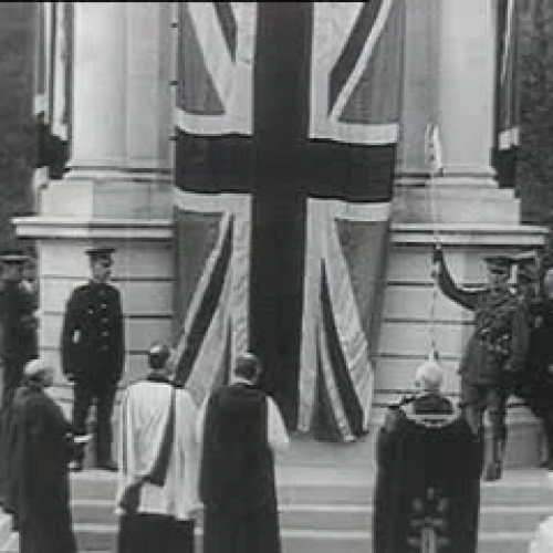 Unveiling war memorial