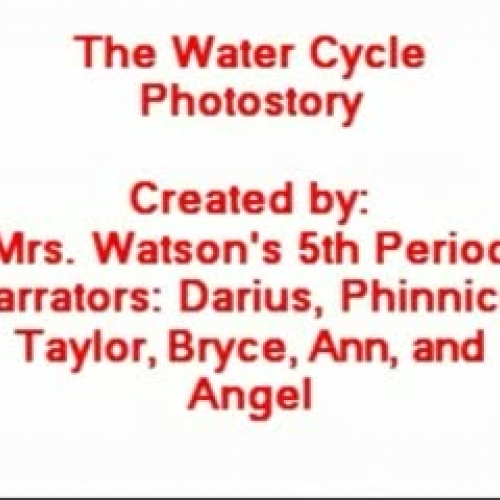 water Cycle Photostory