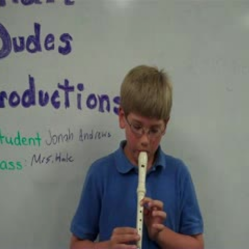 Hot Cross Buns - Lesson on Recorder