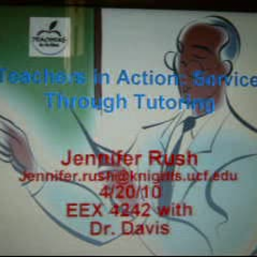 Teachers in Action: Service Through Tutoring