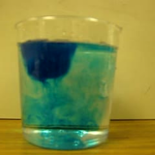 Dyed ice cube