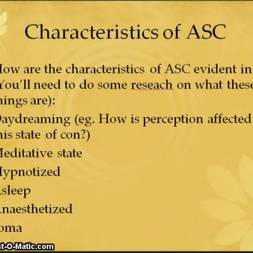 States of conscisness 3