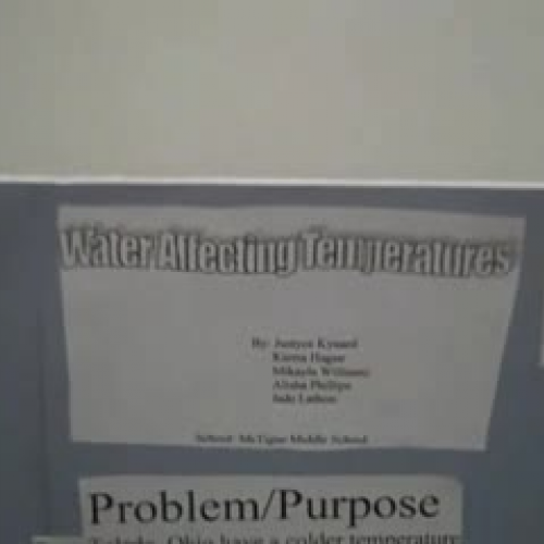 Water Affecting Temperature