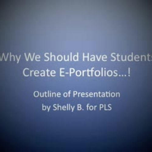 Why Students Should Create E Portfolios