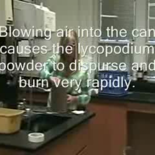Lycopodium Powder Explosion