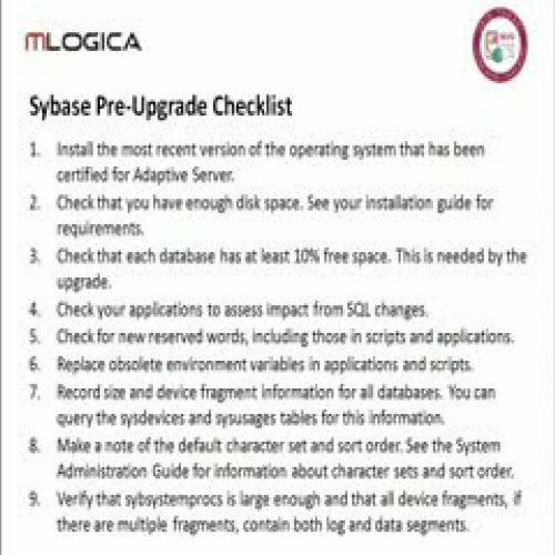Sybase ASE 15 Migration Tips &amp; Tricks-Par