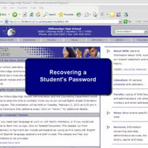 How to Recover Student Passwords