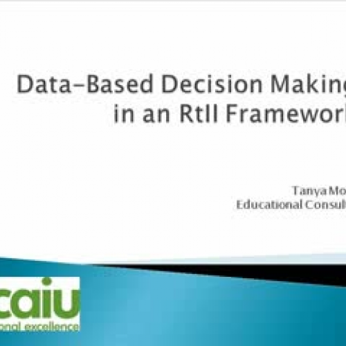 Data Based Decision Making