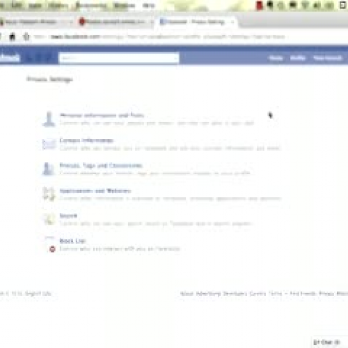 Facebook Privacy Settings