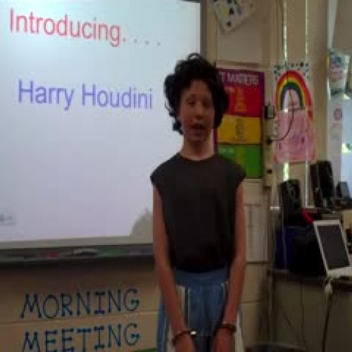 Justin as Houdini