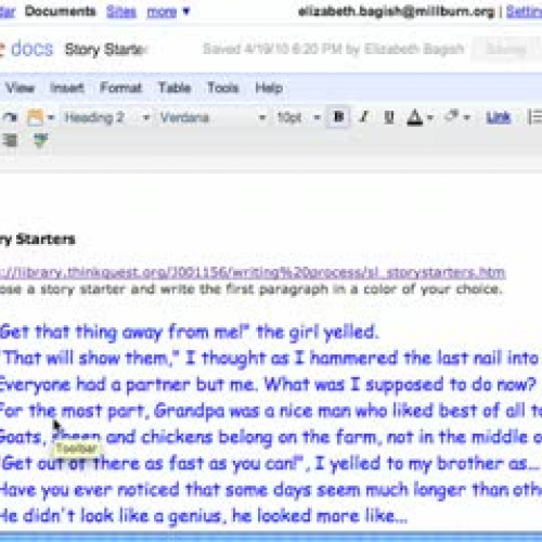 Publish a Google Doc