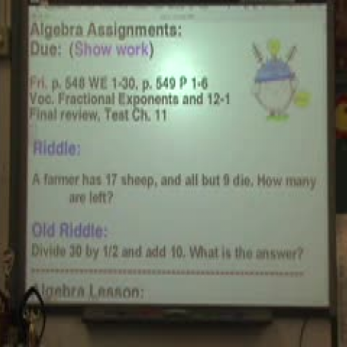 Algebra - pp. 548,549