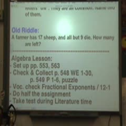 Algebra - pp.553, 563