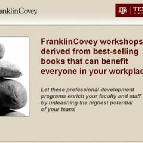 FranklinCovey Workshops