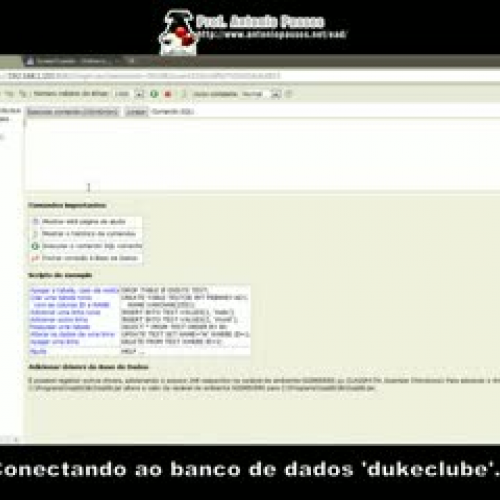 Usando o console do H2