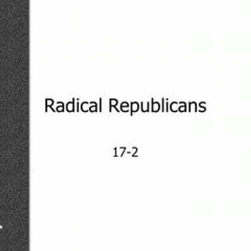 17-2 Radical Reconstruction