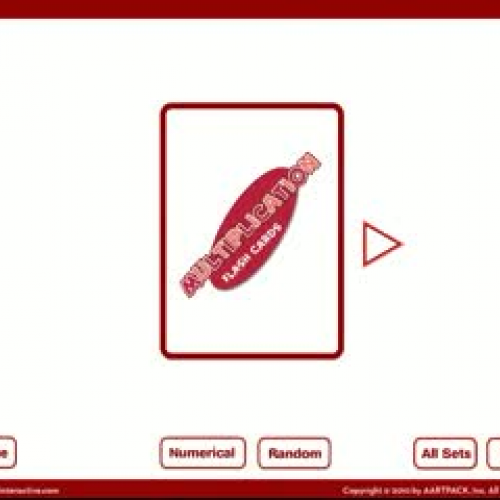 Multiplication Flash Cards