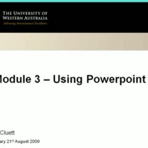 Designing engaging presentations - Module 3