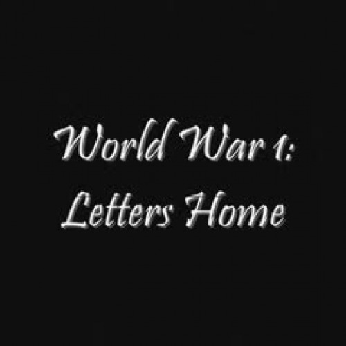 World War 1: letters Home