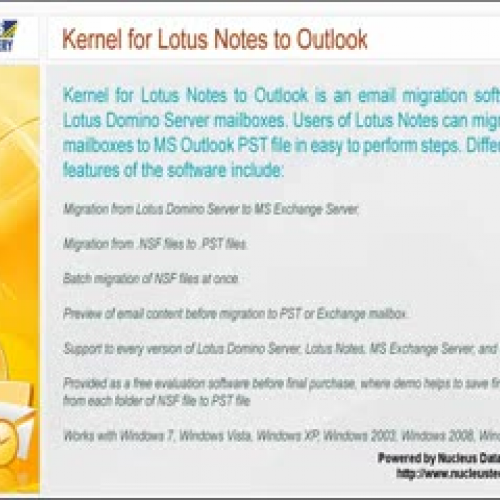 Lotus Notes to Outlook Conversion Tool