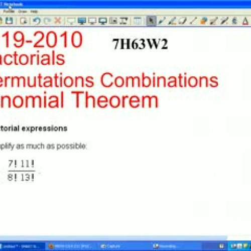 Notes Math 1314 4.19.2010