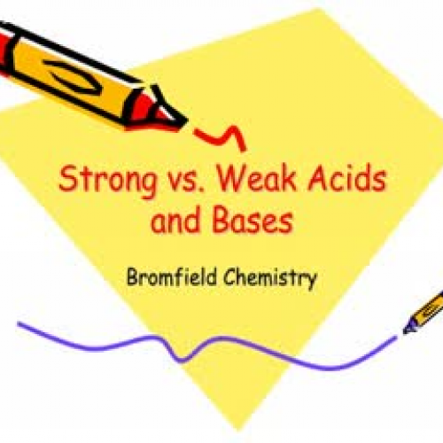 Comparing Strong and Weak Acids and Bases