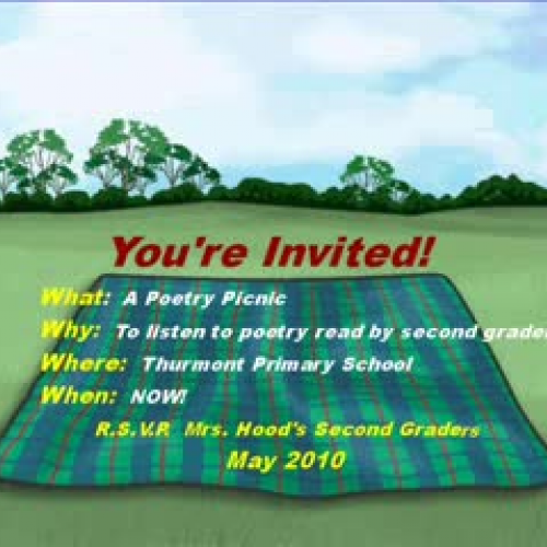 Mrs. Hood's Poetry Picnic