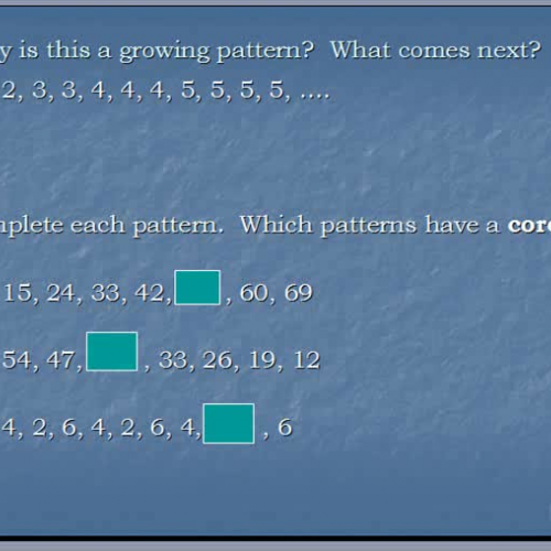 Grade 4.1.2 Math Exploring Number Patterns 4