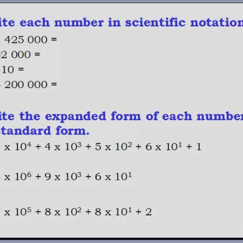 Grade 8.1.3 Math Scientific Notation 3