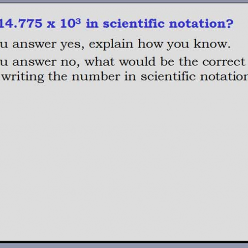 Grade 8.1.3 Math Scientific Notation 4