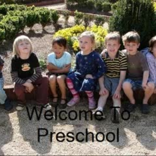 Welcome to Preschool