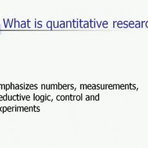 Quantitative Activity
