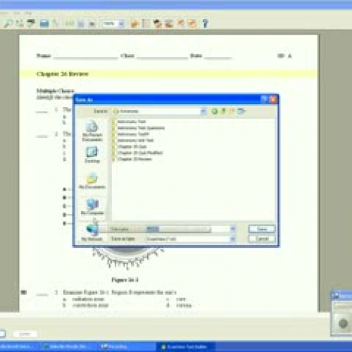 Export from Examview to Moodle