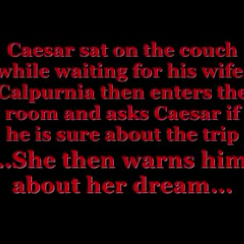 The Price of Jealousy...Julius Caesar