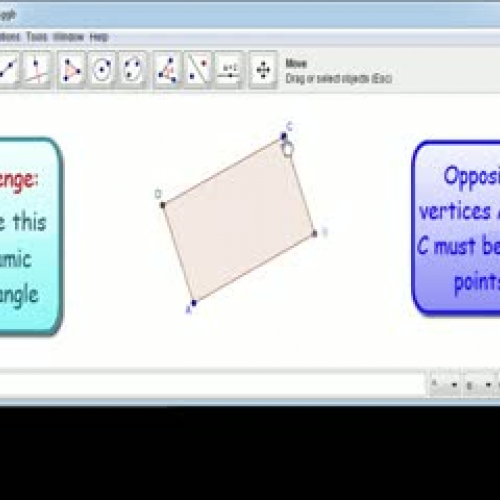 GeoGebra Challenge - Dynamic Rectangle