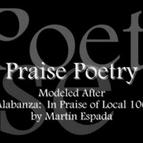 Praise and Protest Poetry