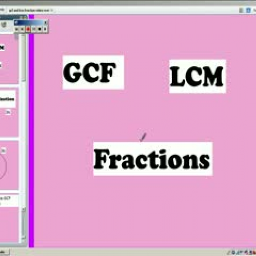 EOG review GCF, LCM, Fractions