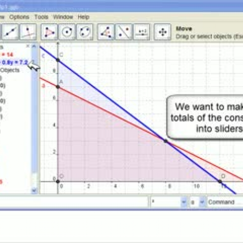 Linear Programming with GeoGebra - Educator D