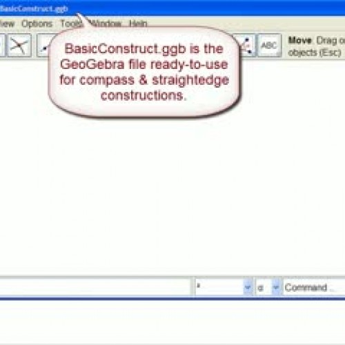 C+S - Basics of Compass + Straightedge GeoGeb