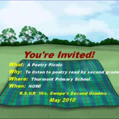 Mrs. Swope's Poetry Picnic