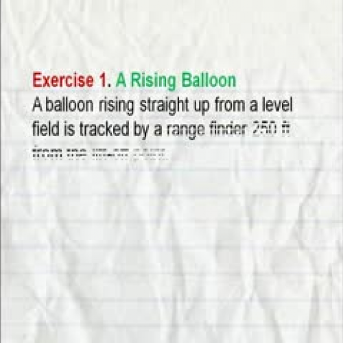 Lee Ann Schade - AP Calculus: Related Rates, 