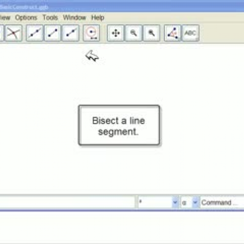 C+S - Bisect Segment - #4 GeoGebra