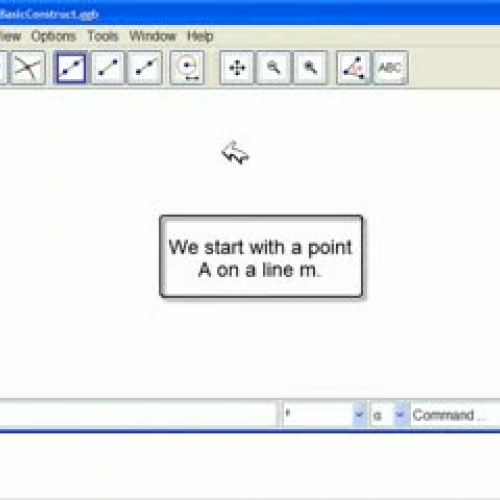 C+S - Construct Perpendicular - #5 GeoGebra